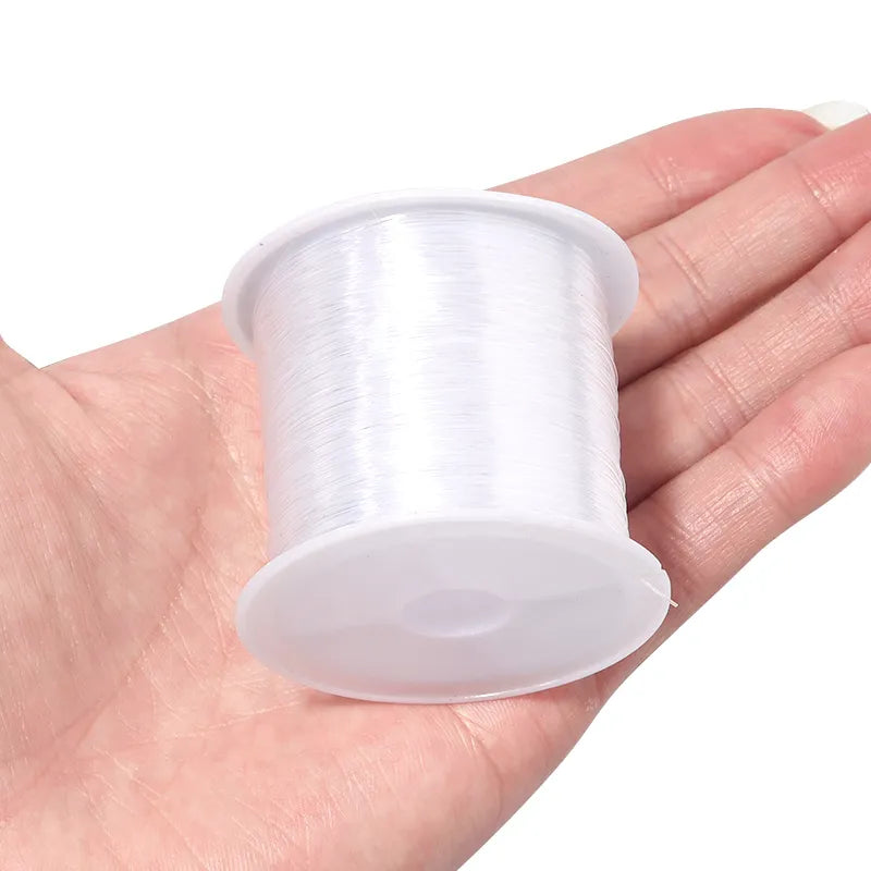 1PC 0.2-1mm Fishing Line For Beads Wire Clear Non-Stretch Nylon String Beading Cord Thread For Jewelry Making Supply Wholesale