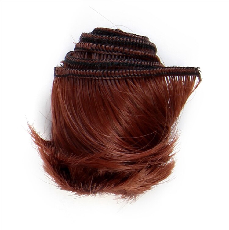 5cm DIY Mini  black white brown color Tresses Doll Wig Material Hair Wig For 1/3 1/4 BJD High-Temperature Doll Accessories