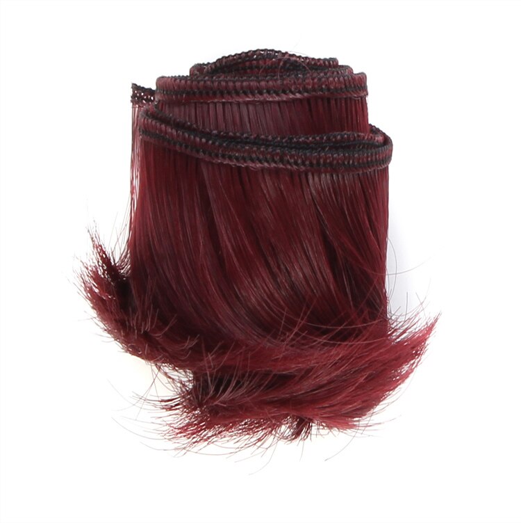 5cm DIY Mini  black white brown color Tresses Doll Wig Material Hair Wig For 1/3 1/4 BJD High-Temperature Doll Accessories