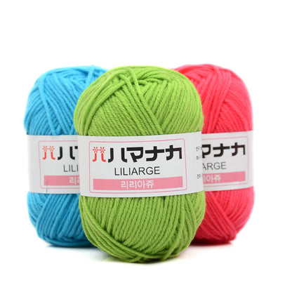 Milk Sweet Soft Cotton Baby Knitting Wool Yarn Thick Yarn Fiber Velvet Yarn Hand Knitting Wool Crochet Yarn for DIY Sweater