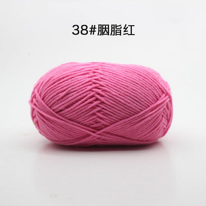 50g/Set 4ply Milk Cotton Knitting Wool Yarn Needlework Dyed Lanas For Crochet Craft Sweater Hat Dolls At Low Price