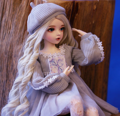 ⚠️ bjd doll 60cm gifts for girl Silver hair Doll With Clothes Change Eyes Doris Dolls Best Valentine&#39;s Day Gift bebe reborn