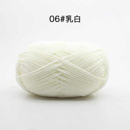 50g/Set 4ply Milk Cotton Knitting Wool Yarn Needlework Dyed Lanas For Crochet Craft Sweater Hat Dolls At Low Price