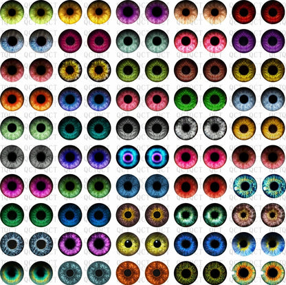 50 Pcs Glass Eyes for DIY Sewing Dolls Crafts Accessories Cat Eye Dragon Dinosaur Eye Round Cabochon