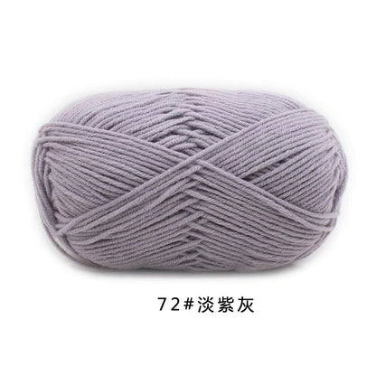 50g/Set 4ply Milk Cotton Knitting Wool Yarn Needlework Dyed Lanas For Crochet Craft Sweater Hat Dolls At Low Price