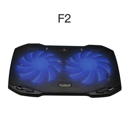 PopuPine Gaming Laptop Cooler with 2 Quiet Big Fans, RGB 7 Color Light Change Portable USB Laptop Cooling Pad 11 to 15.6 Inch