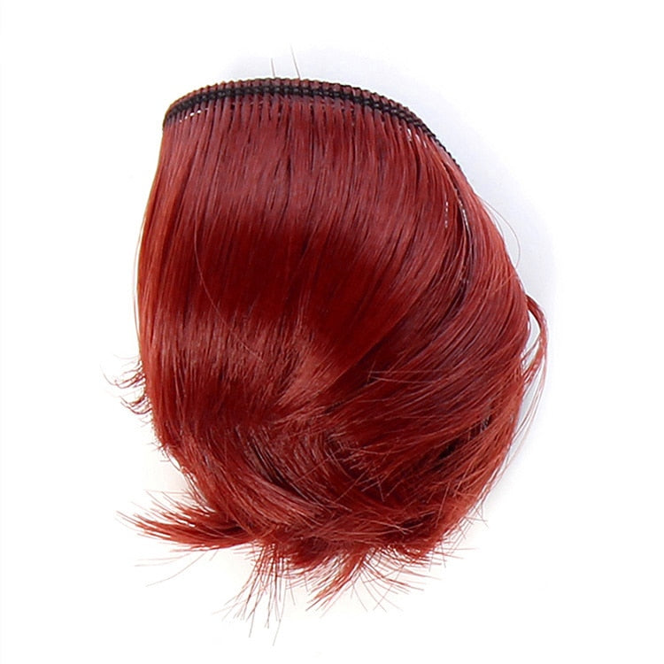 5cm DIY Mini  black white brown color Tresses Doll Wig Material Hair Wig For 1/3 1/4 BJD High-Temperature Doll Accessories