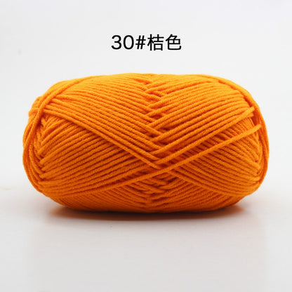 50g/Set 4ply Milk Cotton Knitting Wool Yarn Needlework Dyed Lanas For Crochet Craft Sweater Hat Dolls At Low Price