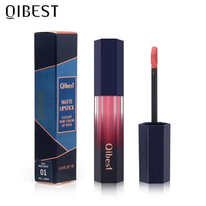 QIBEST Lip Gloss Makeup Moisturizer Waterproof 12 Colors Makeup Lipstick Long Lasting Liquid Lipstick Lip Tint Cosmetics TLSM2