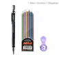 2.0mm Mechanical Pencil Set 2B Automatic Pencils with Color/Black Lead Refills for Draft Drawing, Writing, Crafting, Art Sketch