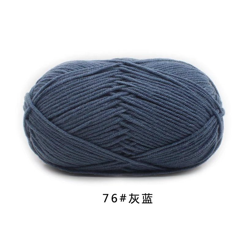 50g/Set 4ply Milk Cotton Knitting Wool Yarn Needlework Dyed Lanas For Crochet Craft Sweater Hat Dolls At Low Price