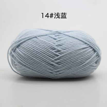 50g/Set 4ply Milk Cotton Knitting Wool Yarn Needlework Dyed Lanas For Crochet Craft Sweater Hat Dolls At Low Price