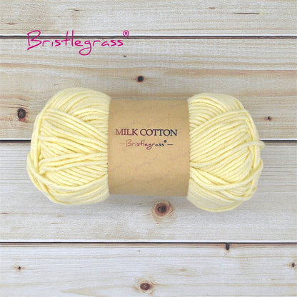 BRISTLEGRASS Acrylic Crochet Wool Yarn 50g Pom-poms Milk Cotton Hand Knitting Threads Baby Sweater Scarf Fabric Needlework Craft