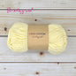 BRISTLEGRASS Acrylic Crochet Wool Yarn 50g Pom-poms Milk Cotton Hand Knitting Threads Baby Sweater Scarf Fabric Needlework Craft