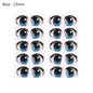 10 Pair Cartoon Crystal Eyes Stickers For Boy Girl Doll Eyes Accessories Anime Figurine Doll Face Organ Paster Eye Chips Paper