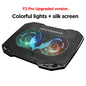 PopuPine Gaming Laptop Cooler with 2 Quiet Big Fans, RGB 7 Color Light Change Portable USB Laptop Cooling Pad 11 to 15.6 Inch