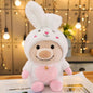 New 1pc 25cm Cute Piggy Turned Dog Rabbit Rat Mouse Bear Doll Plush Toy  Dog Doll Stuffed Animals Toys For Children Gift