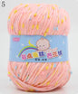 High Quality Baby Cotton Cashmere Yarn For Hand Knitting Crochet Worsted Wool Thread Colorful Eco-dyed Needlework