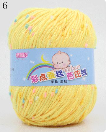 High Quality Baby Cotton Cashmere Yarn For Hand Knitting Crochet Worsted Wool Thread Colorful Eco-dyed Needlework