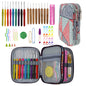 DIY Needle Arts Craft Crochet Hook Set and Bag Animal Ergonomic Yarns Crochet Knitting Needle Scissors Sewing Set Accessories