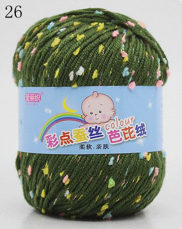 High Quality Baby Cotton Cashmere Yarn For Hand Knitting Crochet Worsted Wool Thread Colorful Eco-dyed Needlework