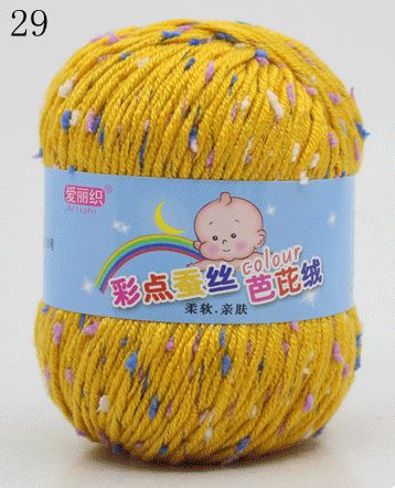 High Quality Baby Cotton Cashmere Yarn For Hand Knitting Crochet Worsted Wool Thread Colorful Eco-dyed Needlework