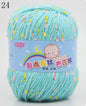 High Quality Baby Cotton Cashmere Yarn For Hand Knitting Crochet Worsted Wool Thread Colorful Eco-dyed Needlework