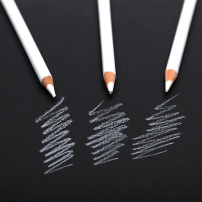 Professional 3Pcs White Sketch Charcoal Pencils Standard Pencil Drawing Pencils Set For School Tool Painting Art Supplies