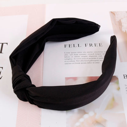 Fashion Women&#39;s Hairband Headband Solid Headwear Classic Girls Hair Accessories DIY Turban Hair Band Hair Hoop