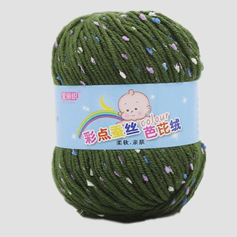 High Quality Baby Cotton Cashmere Yarn For Hand Knitting Crochet Worsted Wool Thread Colorful Eco-dyed Needlework