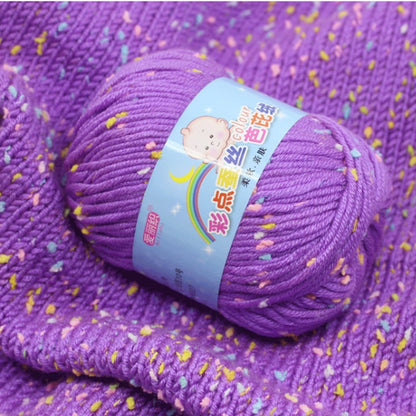 High Quality Baby Cotton Cashmere Yarn For Hand Knitting Crochet Worsted Wool Thread Colorful Eco-dyed Needlework