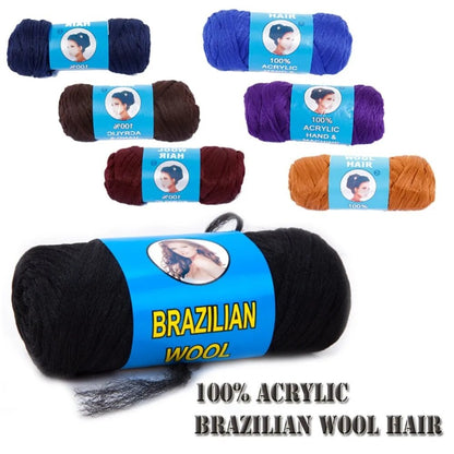 Brazil Wool Synthetic Hair for African Hair Braiding for Dreadlocs Making