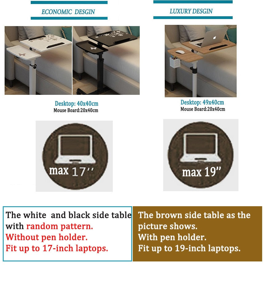 Portable folding table  bed table laptop table computer table  For laptop Storage desk  adjustable desk Table laptop stand