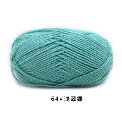 50g/Set 4ply Milk Cotton Knitting Wool Yarn Needlework Dyed Lanas For Crochet Craft Sweater Hat Dolls At Low Price