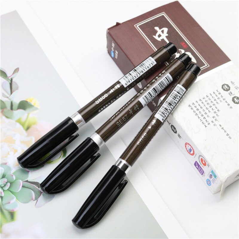 3 Nib Brush Pen Calligraphy Pen Chinese Words Learning Stationery StudentArt DrawingMarker Pens School Supplies