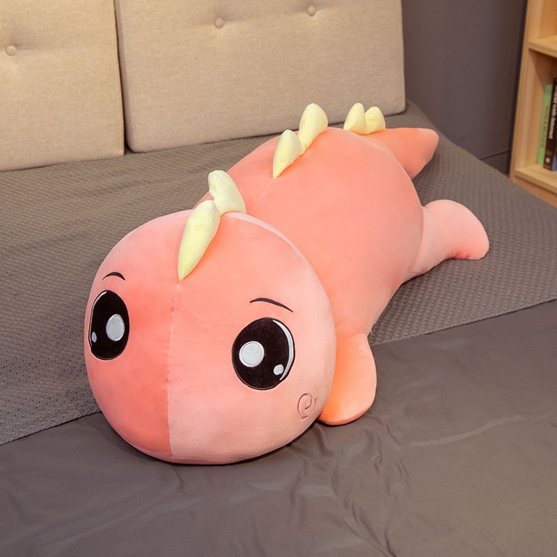 Giant Big Eyes Dinosaur Plush Toy Soft Stuffed Cartoon Animal Dinosaur Doll Girlfriend Sleeping Pillow Baby Kids Birthday Gift