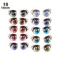 10 Pair Cartoon Crystal Eyes Stickers For Boy Girl Doll Eyes Accessories Anime Figurine Doll Face Organ Paster Eye Chips Paper