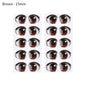 10 Pair Cartoon Crystal Eyes Stickers For Boy Girl Doll Eyes Accessories Anime Figurine Doll Face Organ Paster Eye Chips Paper