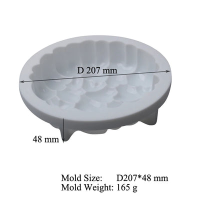 SHENHONG Round Heart Silicone Cake Mold Stitching Love Shapes Mousse Valentines Day Wedding Dessert Mould Pastry Pan Baking