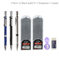 2.0mm Mechanical Pencil Set 2B Automatic Pencils with Color/Black Lead Refills for Draft Drawing, Writing, Crafting, Art Sketch