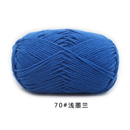 50g/Set 4ply Milk Cotton Knitting Wool Yarn Needlework Dyed Lanas For Crochet Craft Sweater Hat Dolls At Low Price