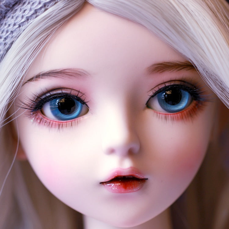 ⚠️ bjd doll 60cm gifts for girl Silver hair Doll With Clothes Change Eyes Doris Dolls Best Valentine&#39;s Day Gift bebe reborn