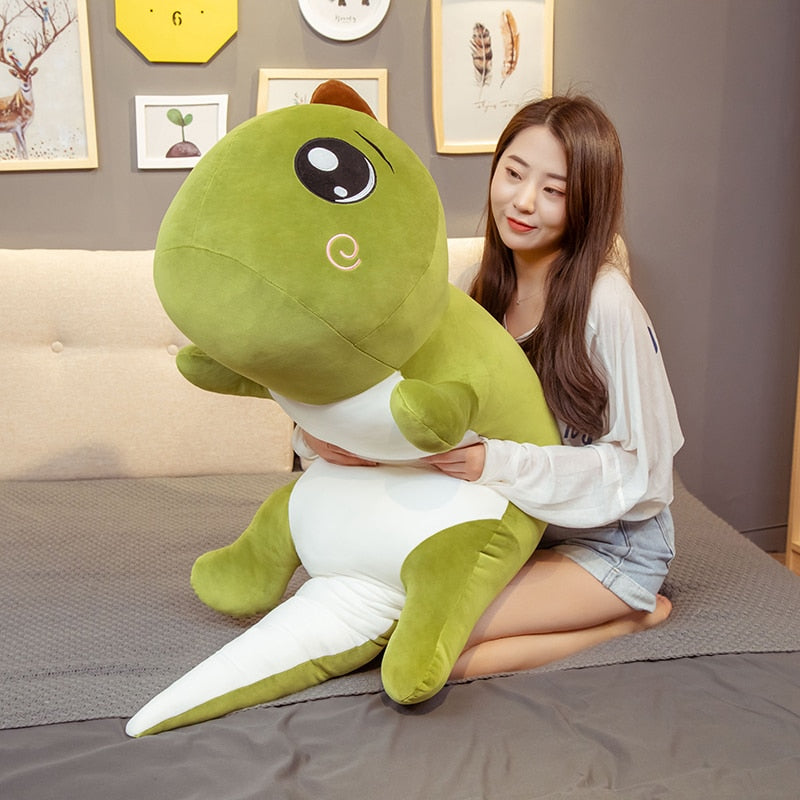 Giant Big Eyes Dinosaur Plush Toy Soft Stuffed Cartoon Animal Dinosaur Doll Girlfriend Sleeping Pillow Baby Kids Birthday Gift