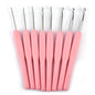 8pcs Colorful Soft Plastic Handle Alumina Crochet Hooks Knitting Needles Set 2.5-6mm Crochet for Weave Sewing Needles Tool