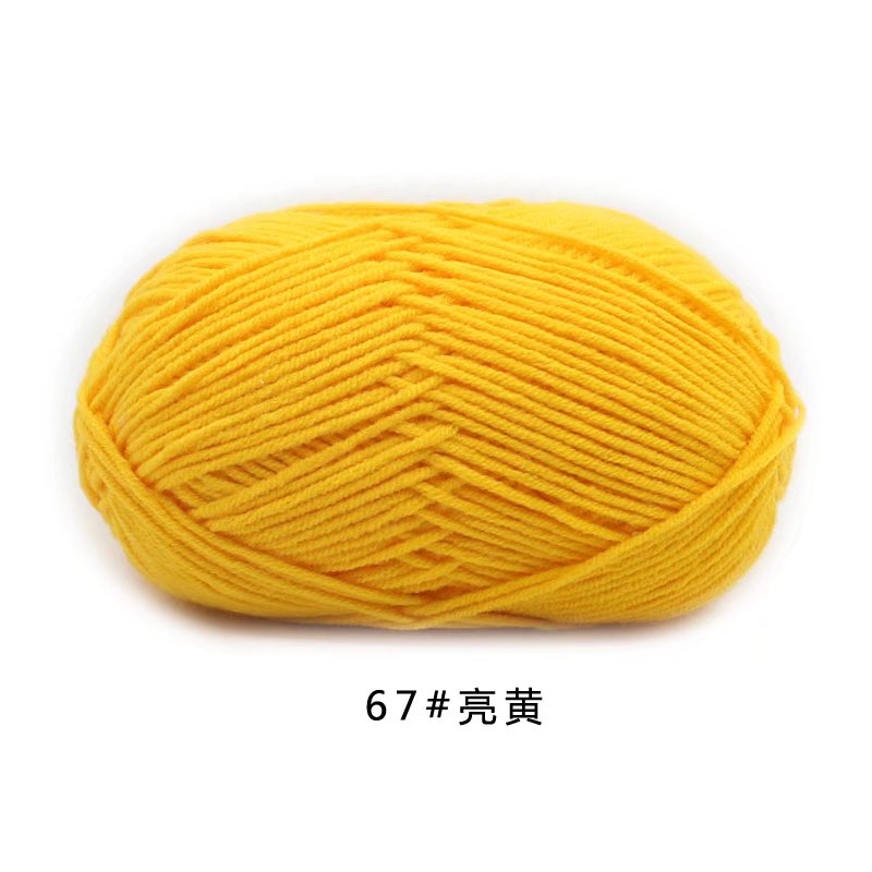 50g/Set 4ply Milk Cotton Knitting Wool Yarn Needlework Dyed Lanas For Crochet Craft Sweater Hat Dolls At Low Price