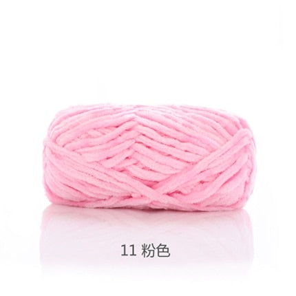 100g 80M Chenille Velvet Knitting Yarn Wool Thick Warm Crochet Knitting Yarns Cotton Baby Woolen DIY hand-knitted Sweater