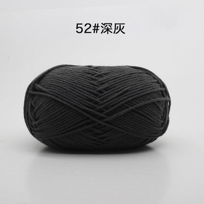 50g/Set 4ply Milk Cotton Knitting Wool Yarn Needlework Dyed Lanas For Crochet Craft Sweater Hat Dolls At Low Price