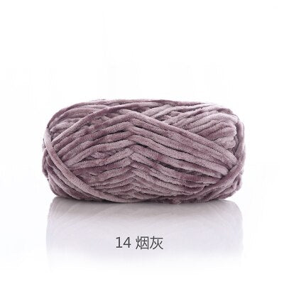 100g 80M Chenille Velvet Knitting Yarn Wool Thick Warm Crochet Knitting Yarns Cotton Baby Woolen DIY hand-knitted Sweater