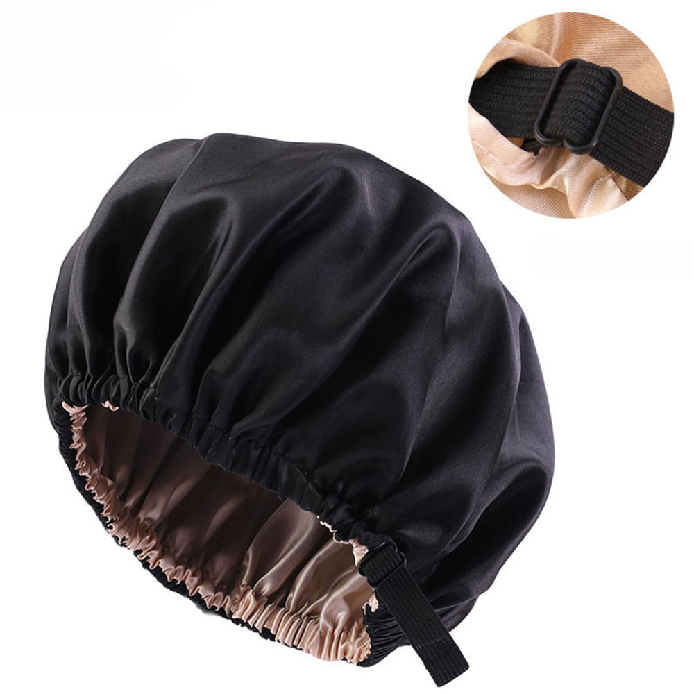 Women Satin Solid Sleeping Hat Night Sleep Cap Hair Care Bonnet Nightcap For Women Men Unisex Cap Bonnet De Nuit Shower Turban