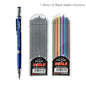 2.0mm Mechanical Pencil Set 2B Automatic Pencils with Color/Black Lead Refills for Draft Drawing, Writing, Crafting, Art Sketch